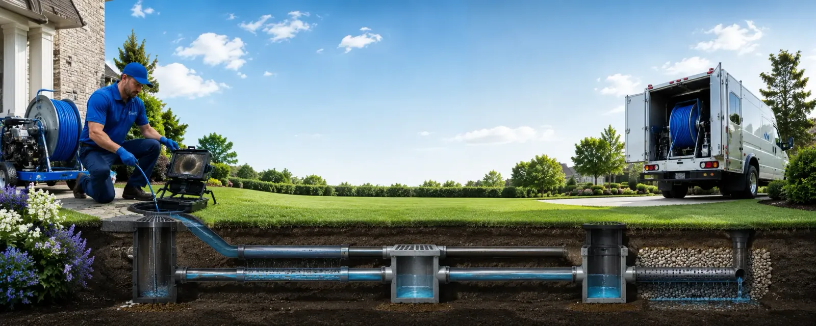Outdoor drain cleaning information for Fedora, SD